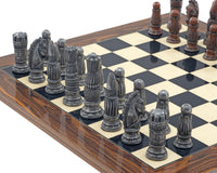 Berkeley Chess Wiktoriański Zestaw szachowy z metalu i palisandru