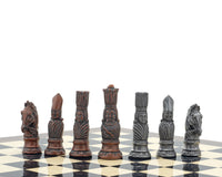 Berkeley Chess Wiktoriański Zestaw szachowy z metalu i palisandru