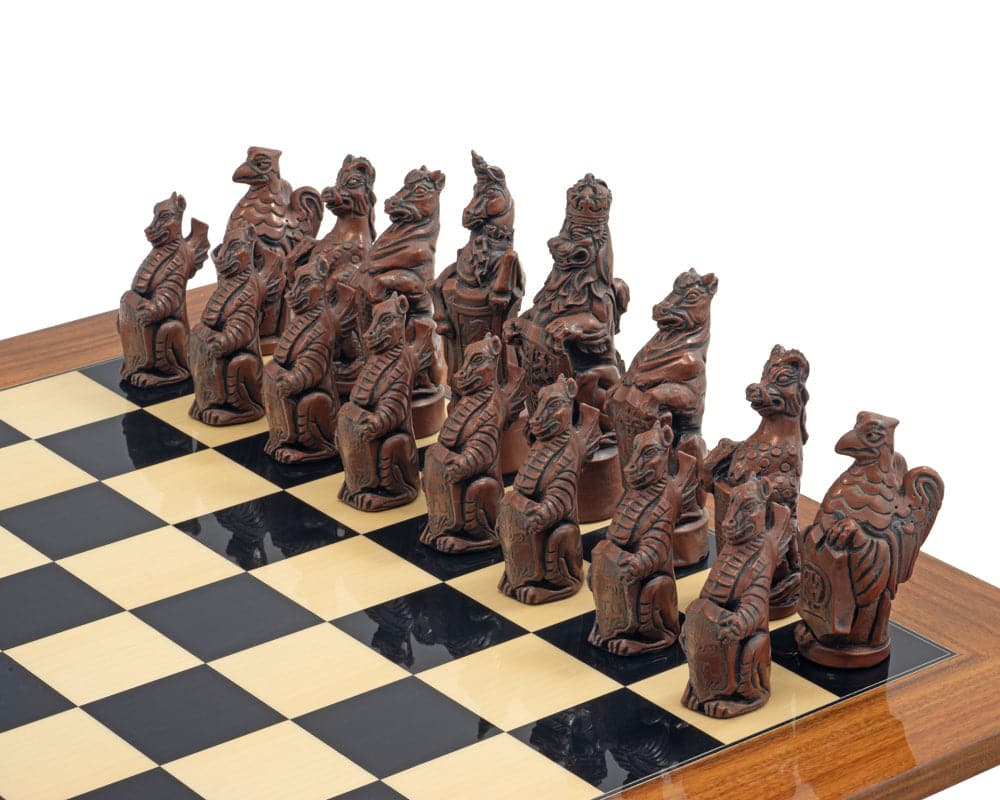 Zestaw szachowy Berkeley Chess Royal Beasts Metal i Palisander Grand (Hover Image)