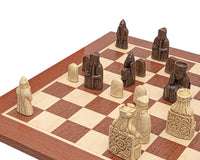 Zestaw szachowy Regency Isle of Lewis i Mahogany średniej wielkości