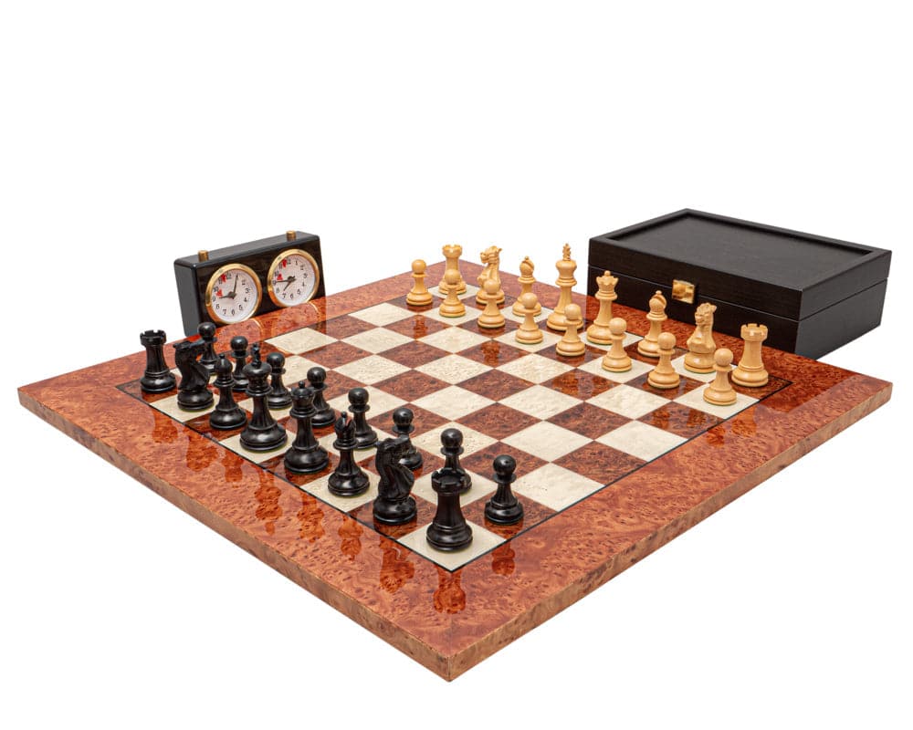Zestaw szachowy Highgrove Ebony and Briarwood Luxury