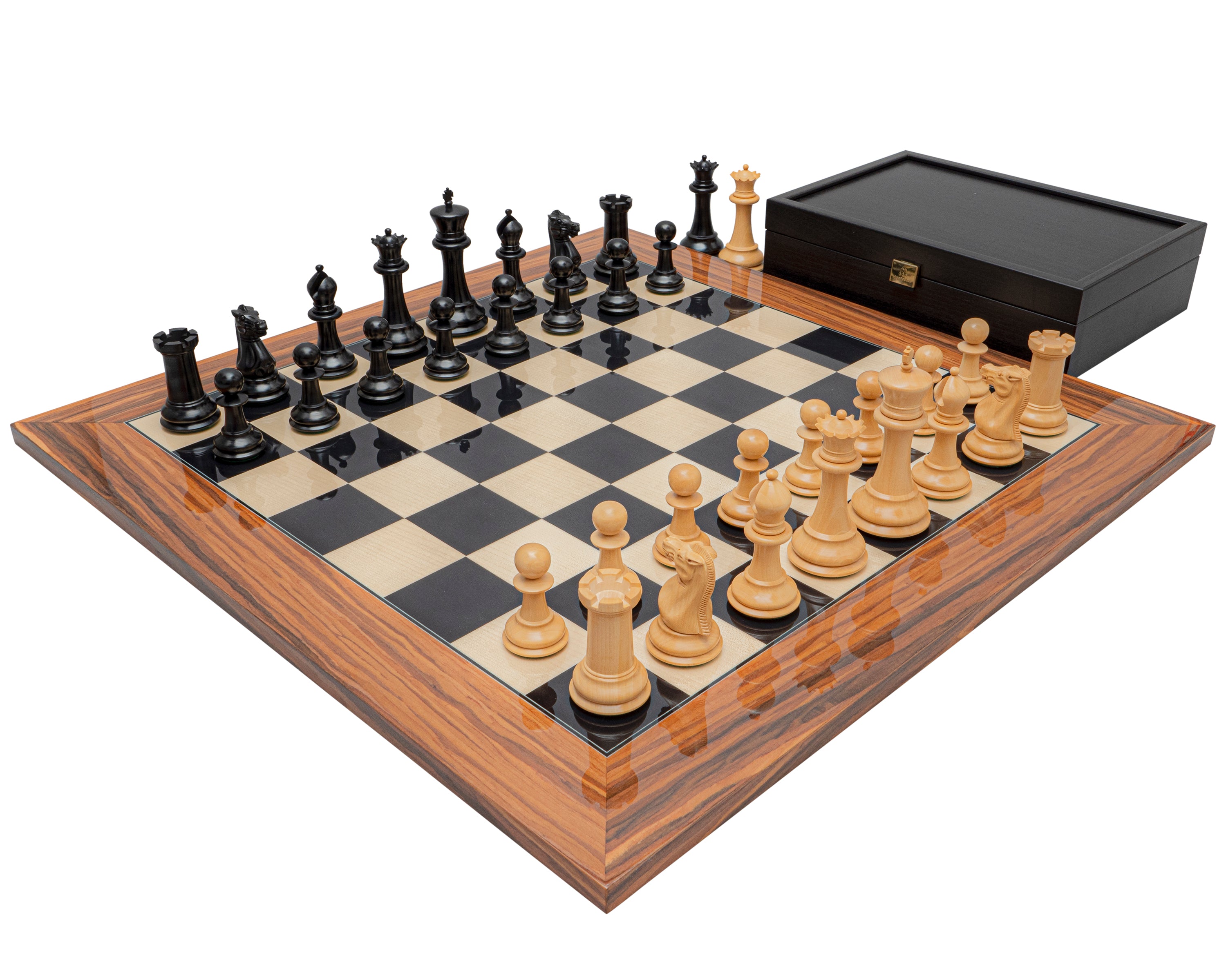 Zestaw szachów luksusowych Staunton Ebony and Palisander z 1849 r.