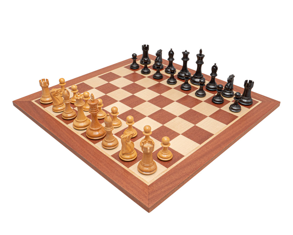 Zestaw szachowy Abingdon Black and Mahogany