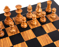 Zestaw szachowy Rechapados Ferrer Black & Olive Deluxe Staunton z etui