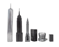 Szachowe figury metalowe Skyline Premium - Edycja nowojorska