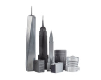 Szachowe figury metalowe Skyline Premium - Edycja nowojorska